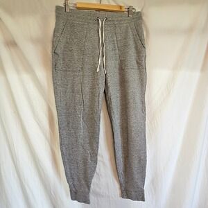 Lou & Grey Gray Size Medium Mens Heathered Drawstring Jogger Pants Soft Comfy